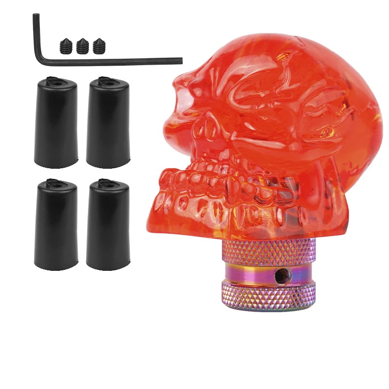 Pomo palanca de cambios – Aluminio – Diseño calavera - imagen 4