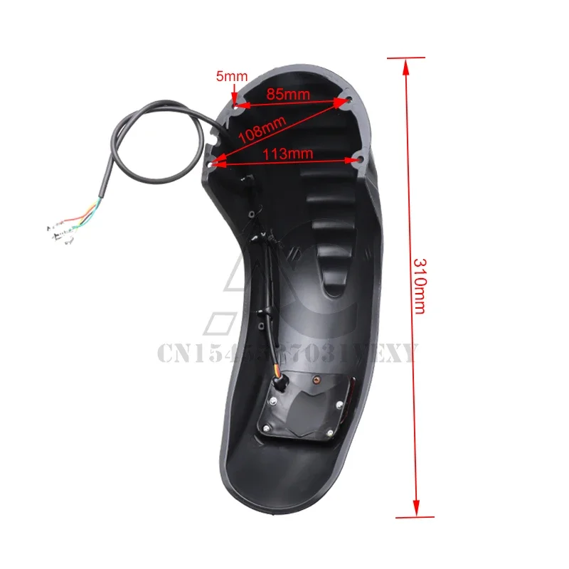 Guardabarros delantero y trasero Kugoo M4 con luz trasera - imagen 2