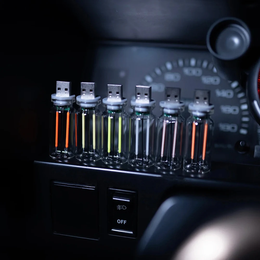 Luz de ambiente LED para coche USB, iluminación interior decorativa - imagen 3