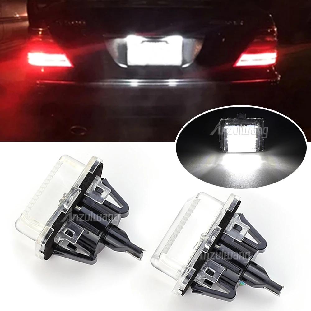 Luz matrícula LED Canbus blanco sin error Mercedes W221 Clase S - imagen 5