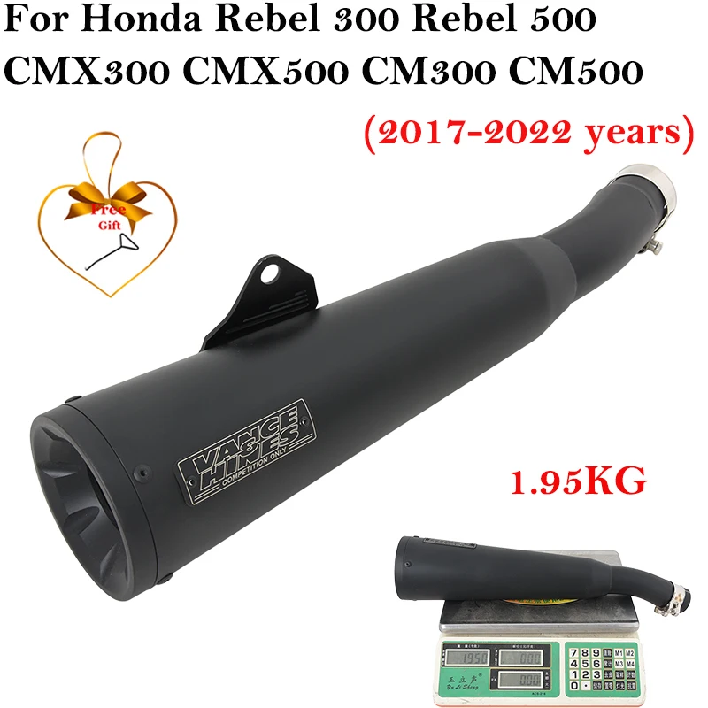Escape slip-on deportivo Honda Rebel 500 CMX500 2017-2022 con DB Killer - imagen 3