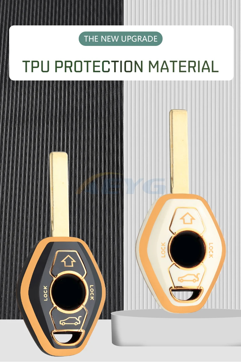Funda TPU gris en llave BMW