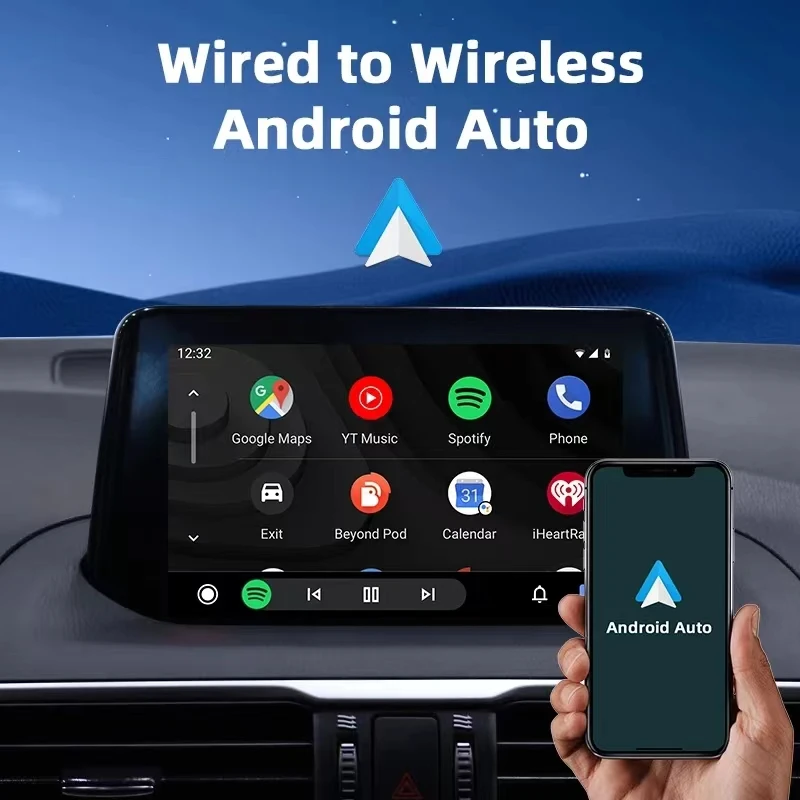 Adaptador CarPlay wireless visto de frente