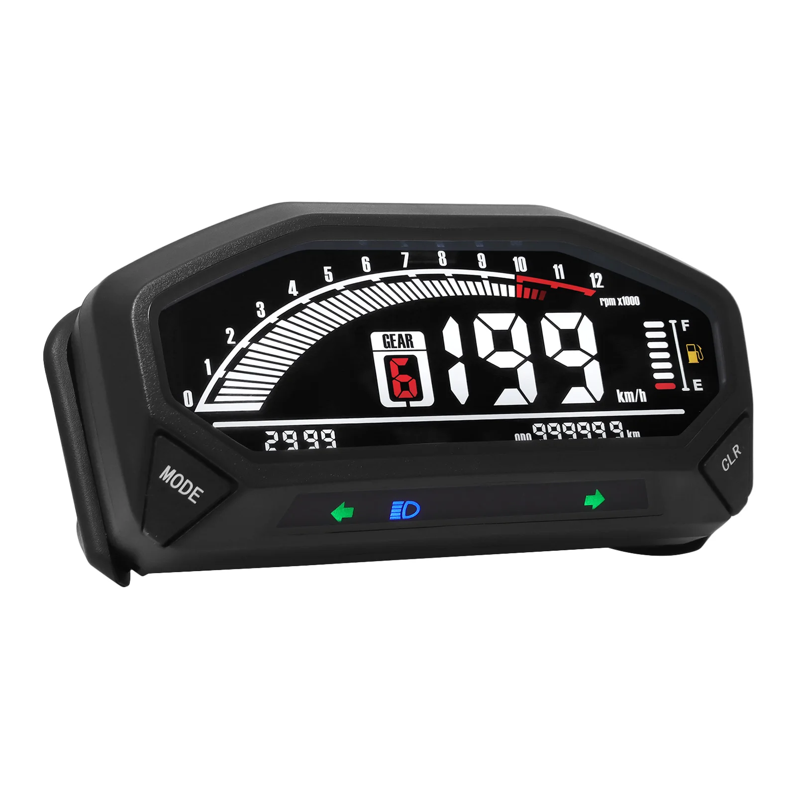Velocímetro digital LCD para motocicleta – tacómetro y odómetro - imagen 3
