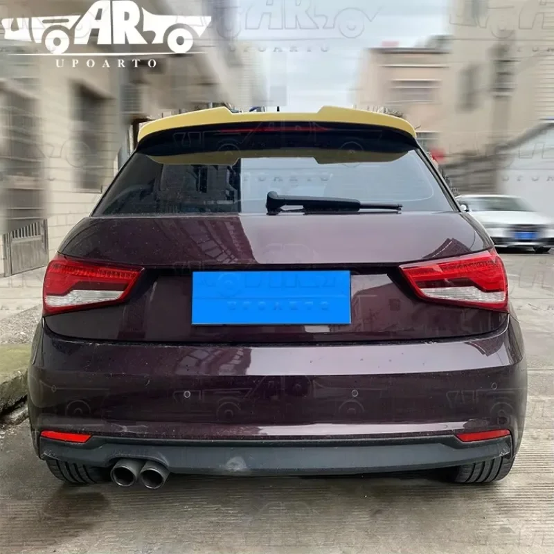 Labio alerón trasero ABS negro brillante Audi A1 8X Sportback