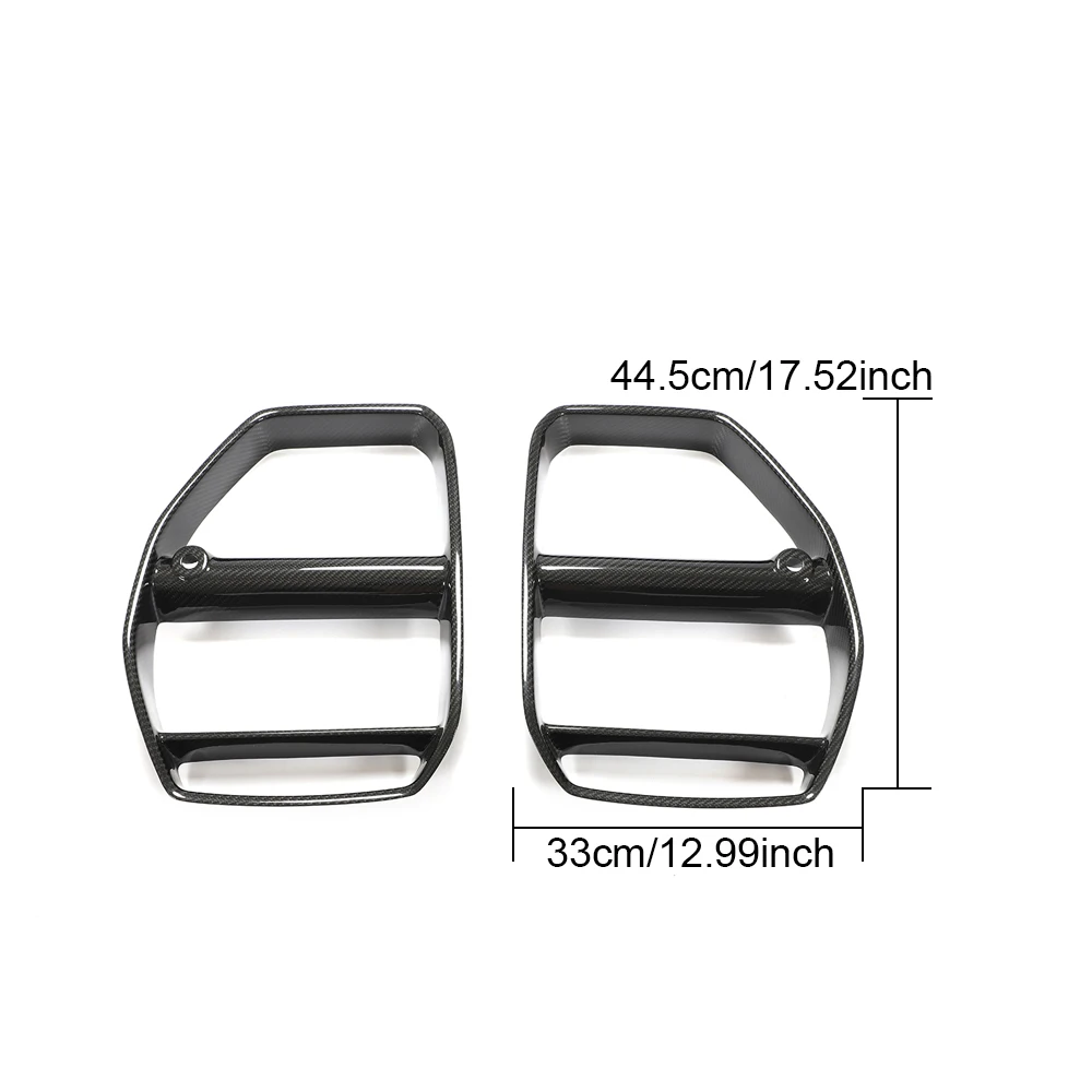 BMW rejilla de riñón delantera carbono prepreg G80 M3 G82 G83 M4 21-22 - imagen 5