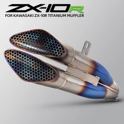 Para Kawasaki zx10r zx-10r 2021-2024 DY-GP Kit de silenciador modificado de línea de deslizamiento forjado de panal de motocicleta de titanio completo