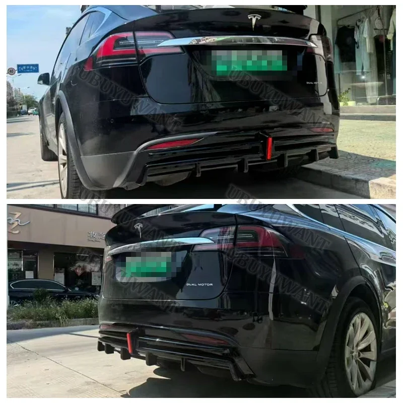 Difusor trasero con alerón para Tesla Model X 2017-2020 - imagen 4