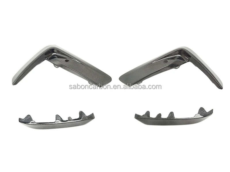 Molduras divisoras delanteras fibra carbono para BMW M8 F91 F92 F93 - imagen 4
