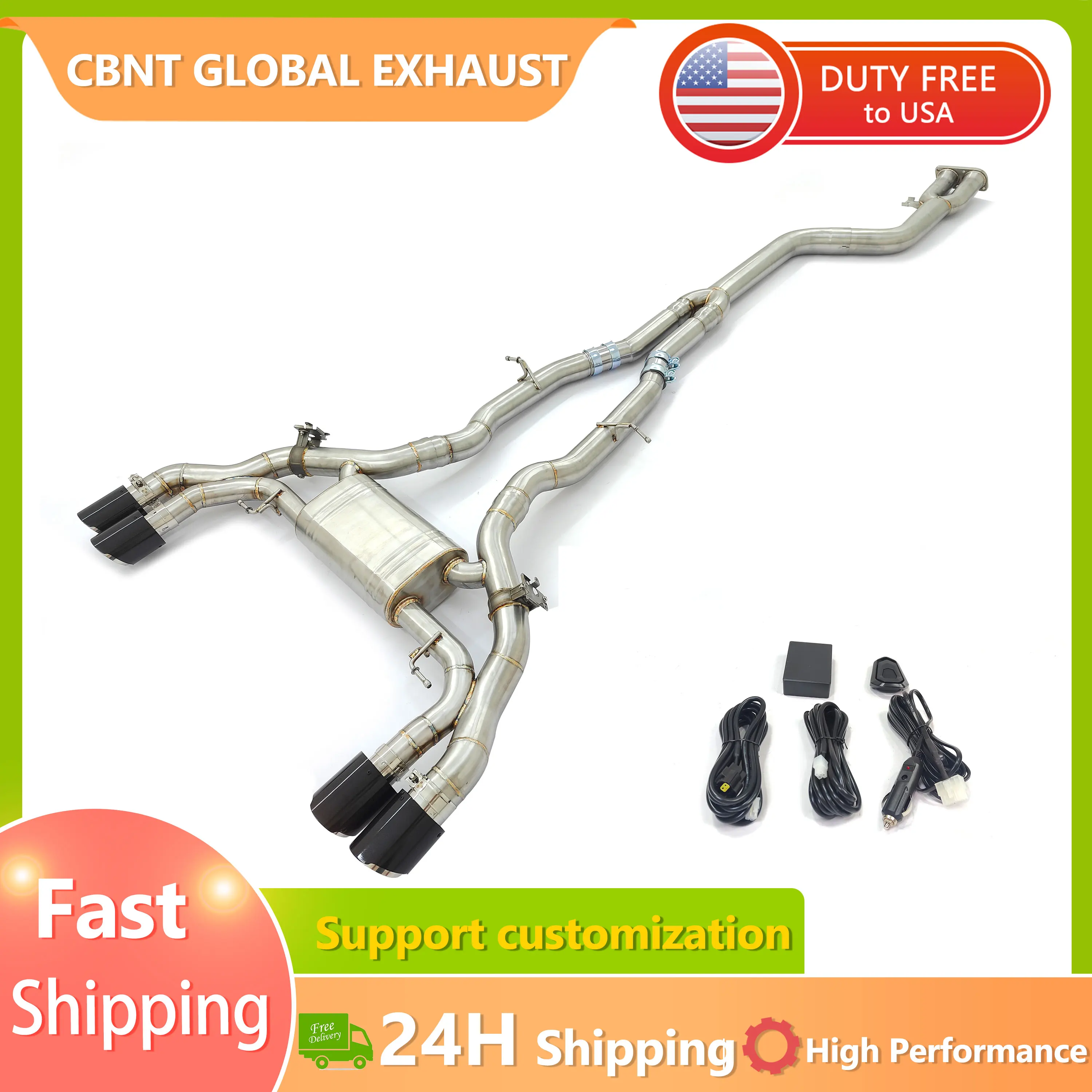 Escape catback Valvetronic CBNT para BMW X3M F97 y X4M F98 3.0T