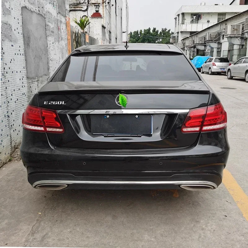 Alerón trasero W212 para Benz Clase E, aleta trasera negra brillante, accesorios de pintura de carbono, E260, E300 - imagen 5