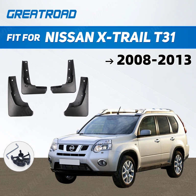 Juego guardabarros protector salpicaduras Nissan X-Trail T31 2008-2013