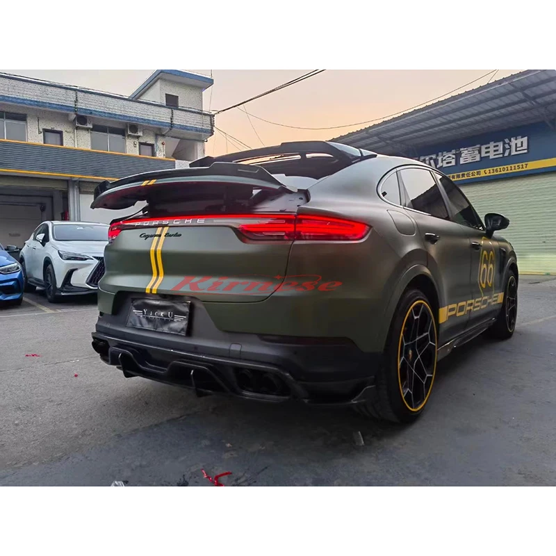 Alerón de fibra de carbono para Porsche Cayenne Coupé 2020-2022 - imagen 3