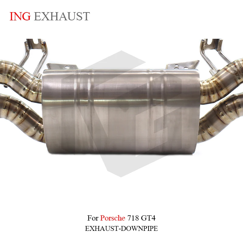 ING nuevo escape catback para Porsche 718 GT4 silenciador automático rendimiento válvula de vacío sistema de motor - imagen 5