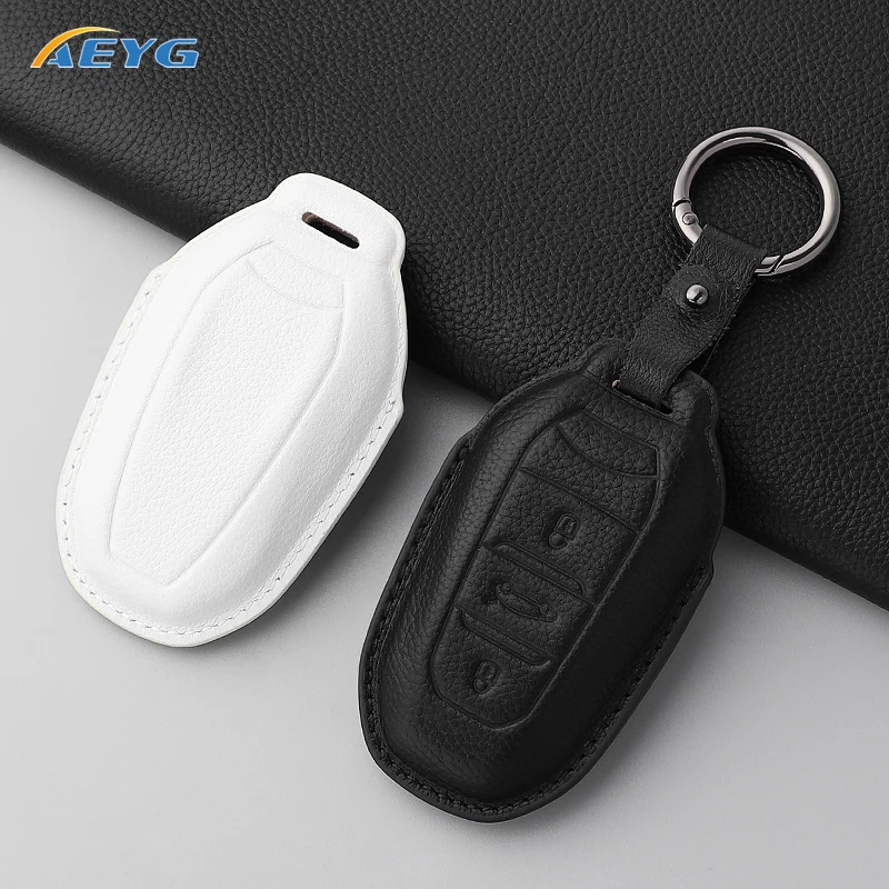 Funda de cuero para llave Peugeot 308, 3008 y Citroën C3, C4 - imagen 3