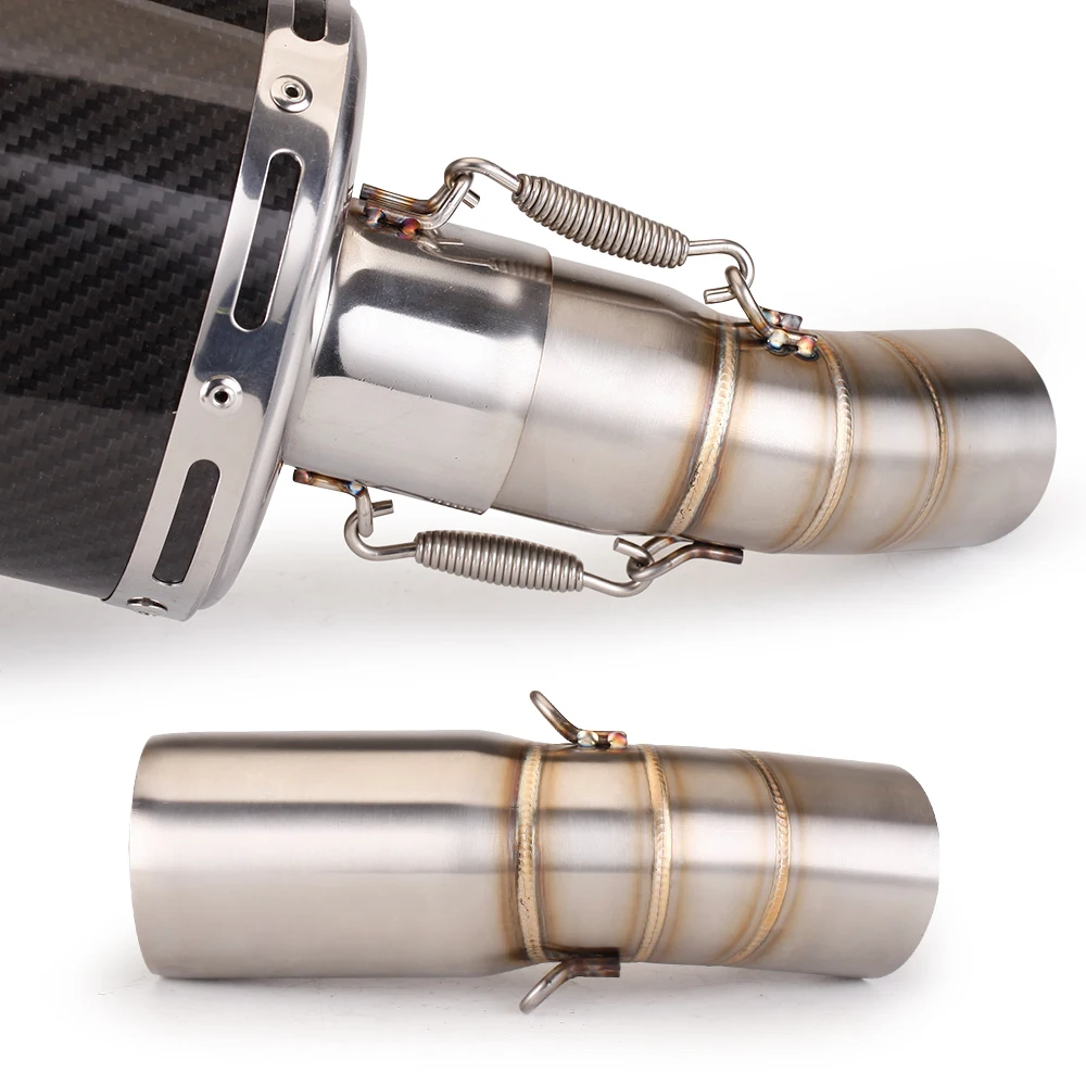 Escape slip-on Benelli Leoncino 500 – Tubo conexión acero inoxidable 51mm
