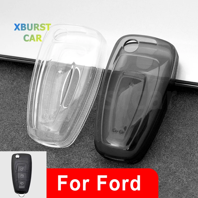 Funda TPU transparente para mando Ford Focus Fiesta Mondeo Kuga