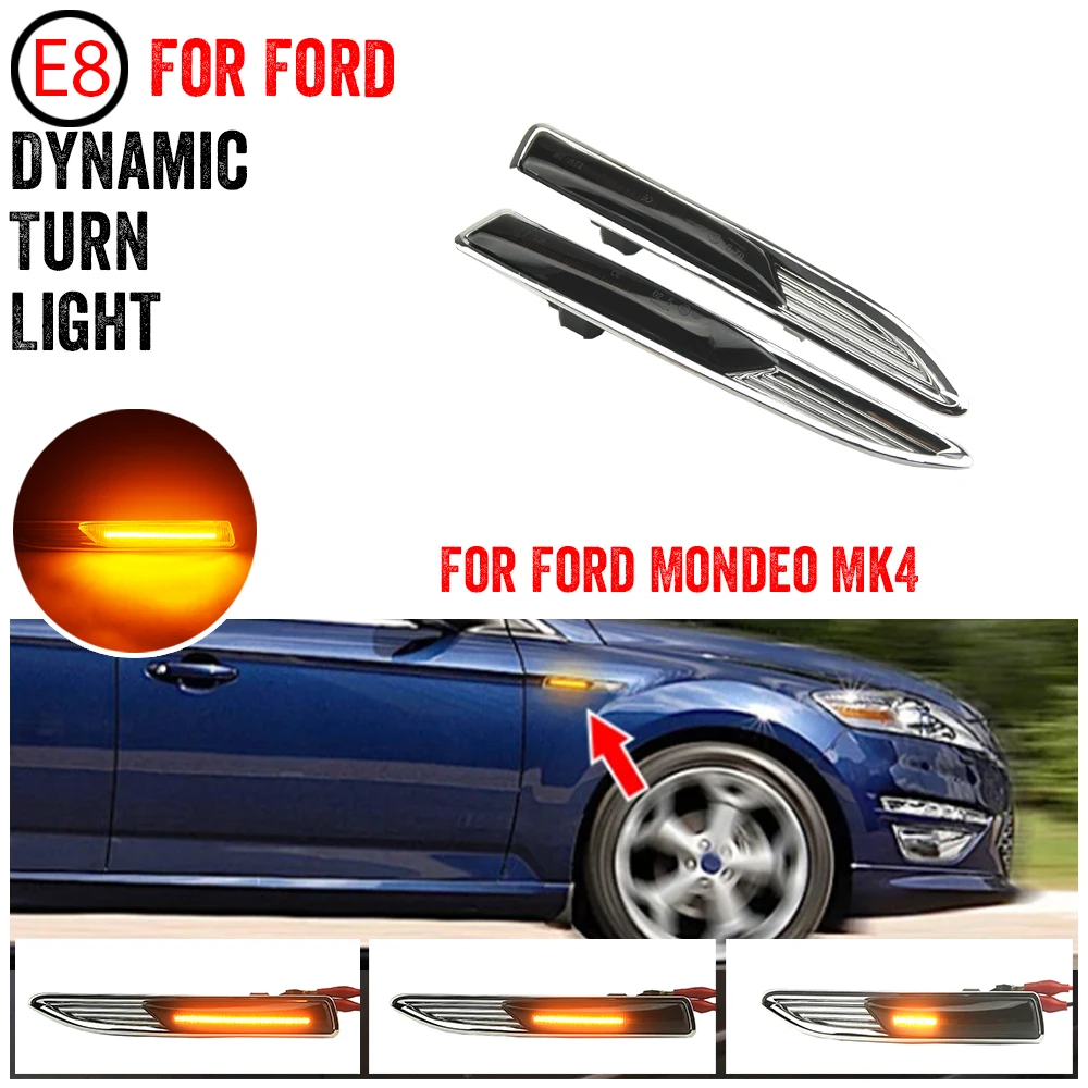 Piloto lateral LED secuencial para Ford Mondeo Mk4 (BA7) 2007-2015 - imagen 5