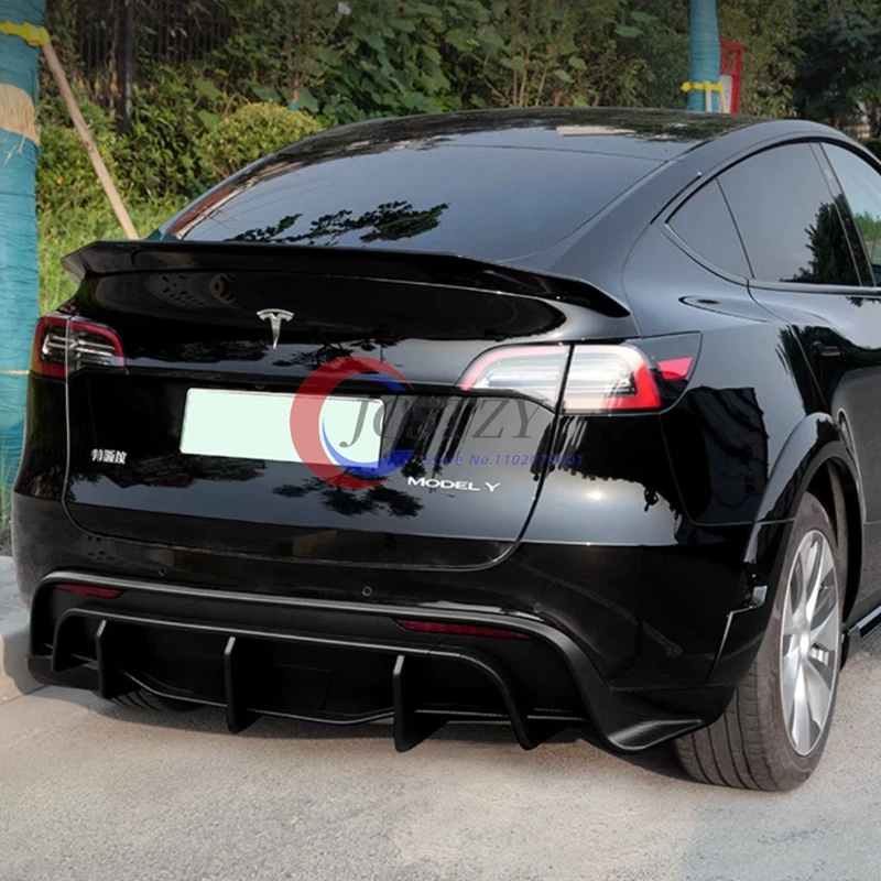 Alerón trasero de maletero para Tesla Model Y, acabado carbono - imagen 5