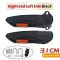 2pcs 31cm  Black L R