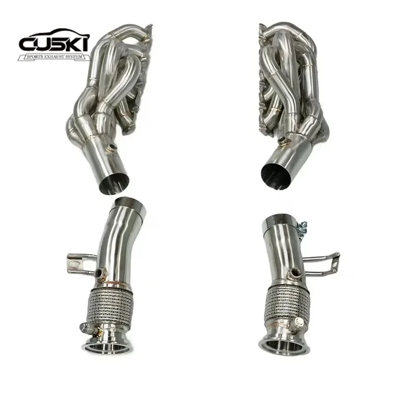 Bajante de escape racing inoxidable para Audi R8 5.2 V10 - imagen 2