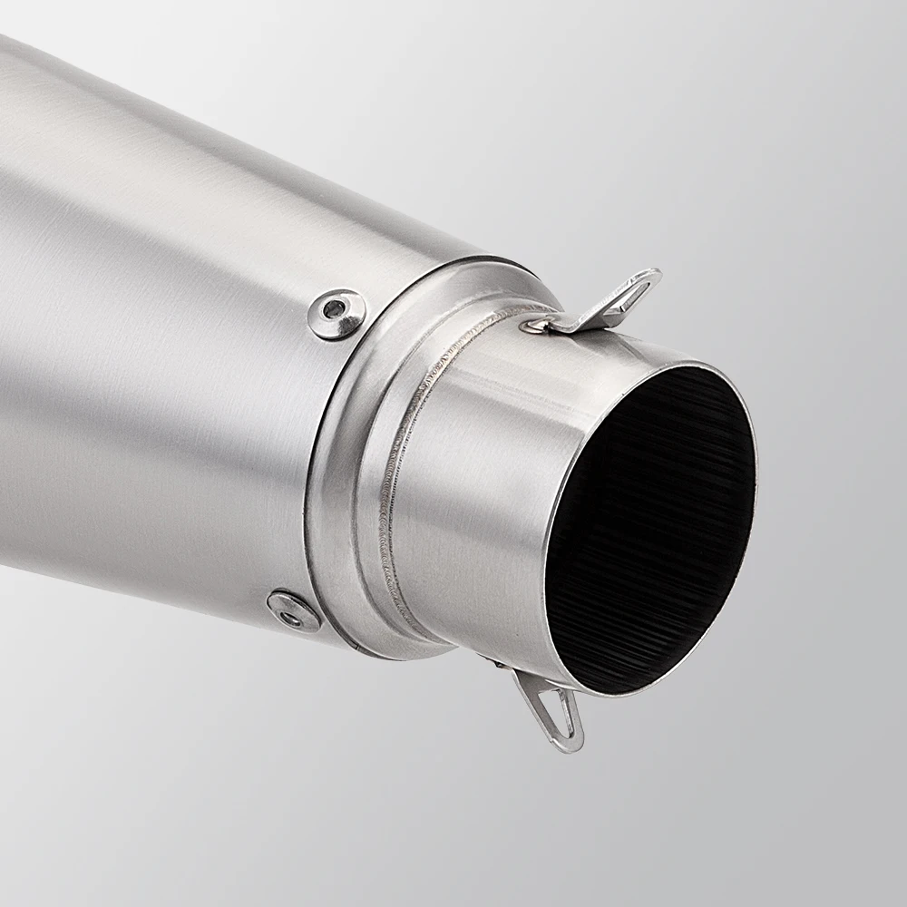 Tubo silenciador de escape Universal para motocicleta de 51mm para YZF R1 R3 R6 Z400 S1000RR f750gs Z900 NMAX R3 R6 - imagen 3
