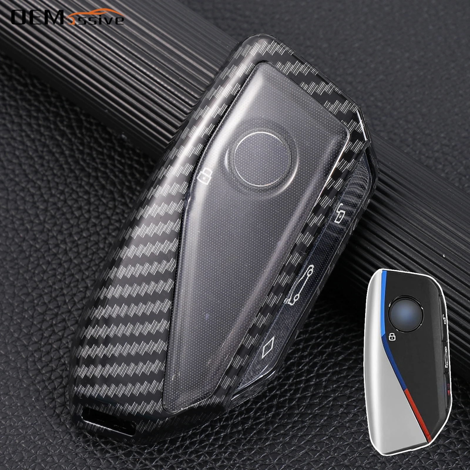 Carcasa de llave con fibra de carbono para mando BMW X5 y X7