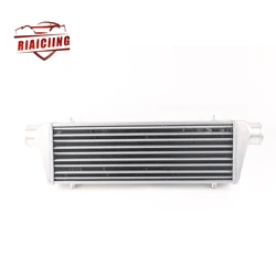 Intercooler frontal universal de aluminio con entrada de 63 mm
