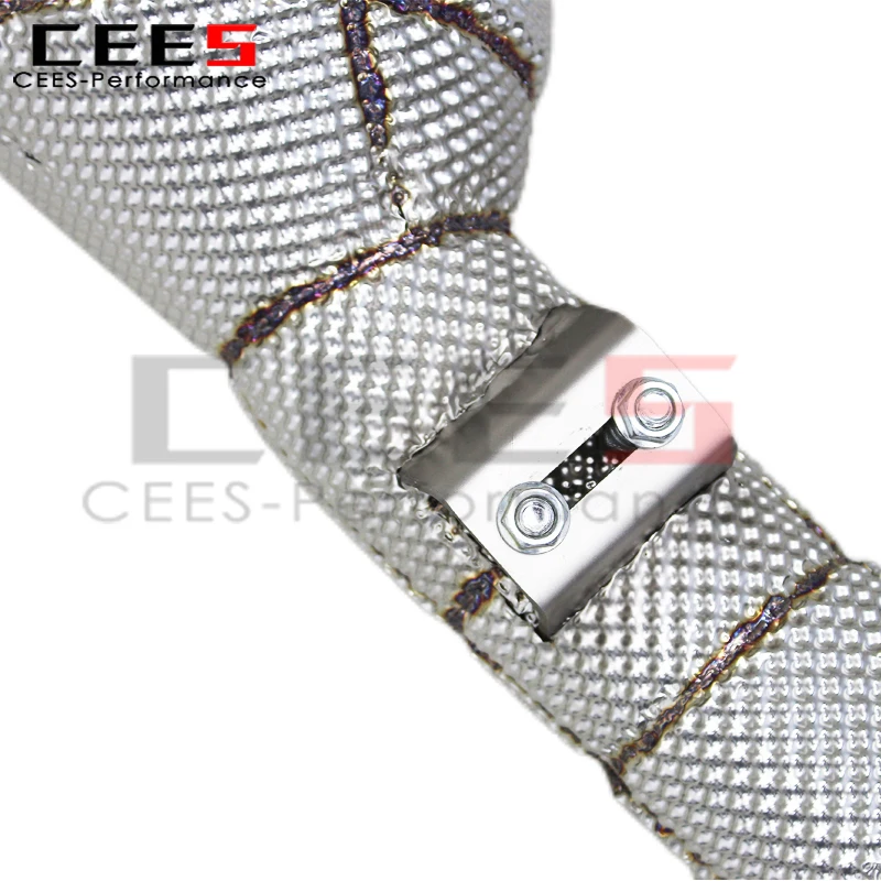 Tubo de escape cees con catalizador para Maserati Quattroporte 3,0 T 2013+ SUS304 sistema de escape de coche de bajante catted de alto flujo - imagen 4