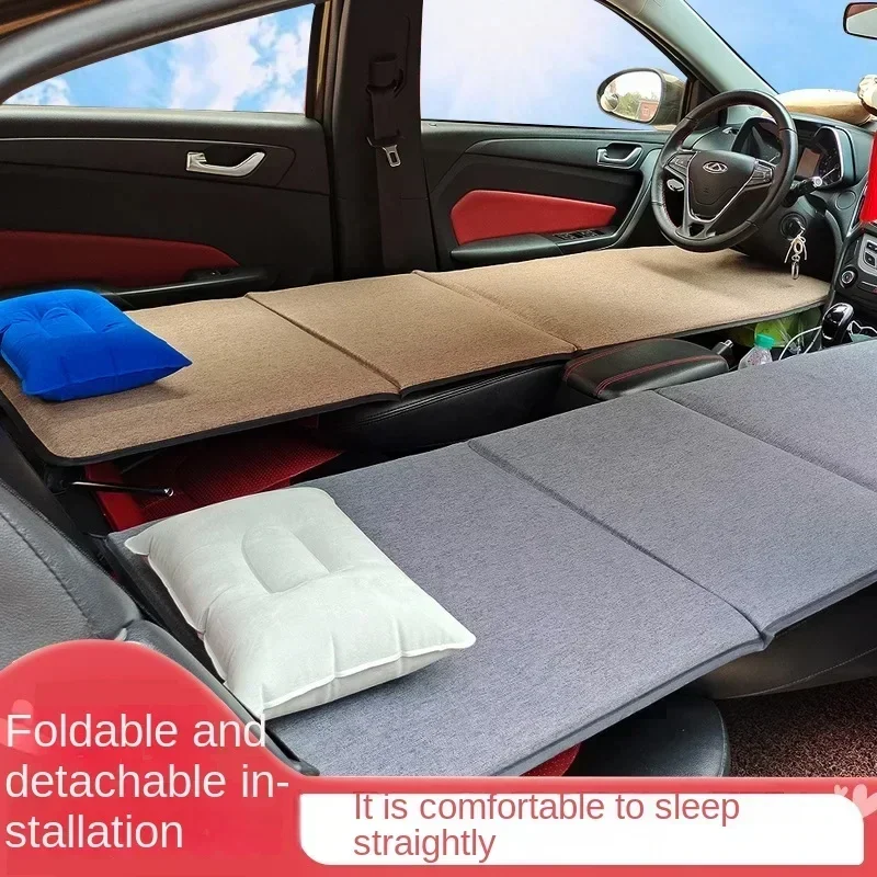 Cama plegable portátil coche camping viaje copiloto asiento trasero