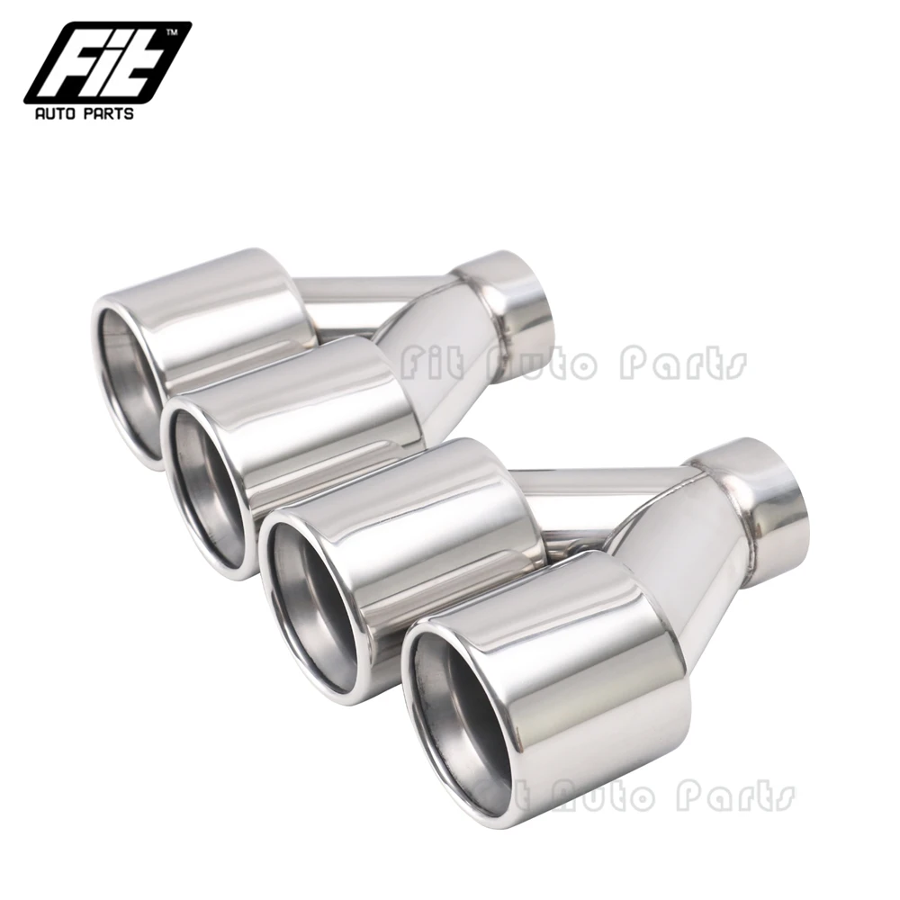 Terminal de escape doble acero inoxidable 2,5” – salida 3,5” tuning - imagen 5