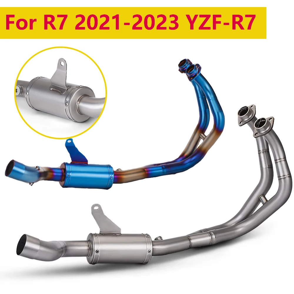 51 mm con convertidor catalítico, silenciador de escape deslizante para actuación de carreras de motos, YZF-R7 2021-2023