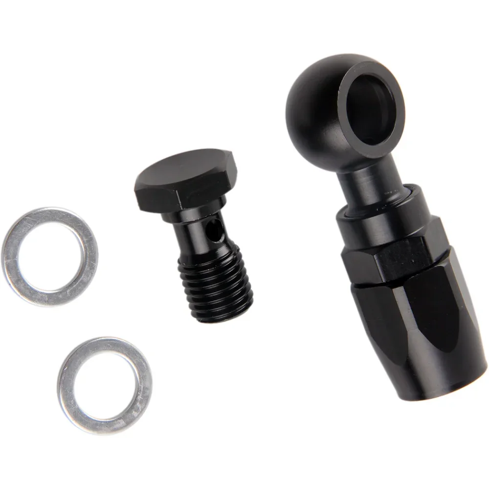 Nueva motocicleta hidráulica de acero inoxidable Nylon trenzado AN6 manguera de combustible Banjo 12 14mm con tornillo de embrague M12 M14 X 1,5 - imagen 2