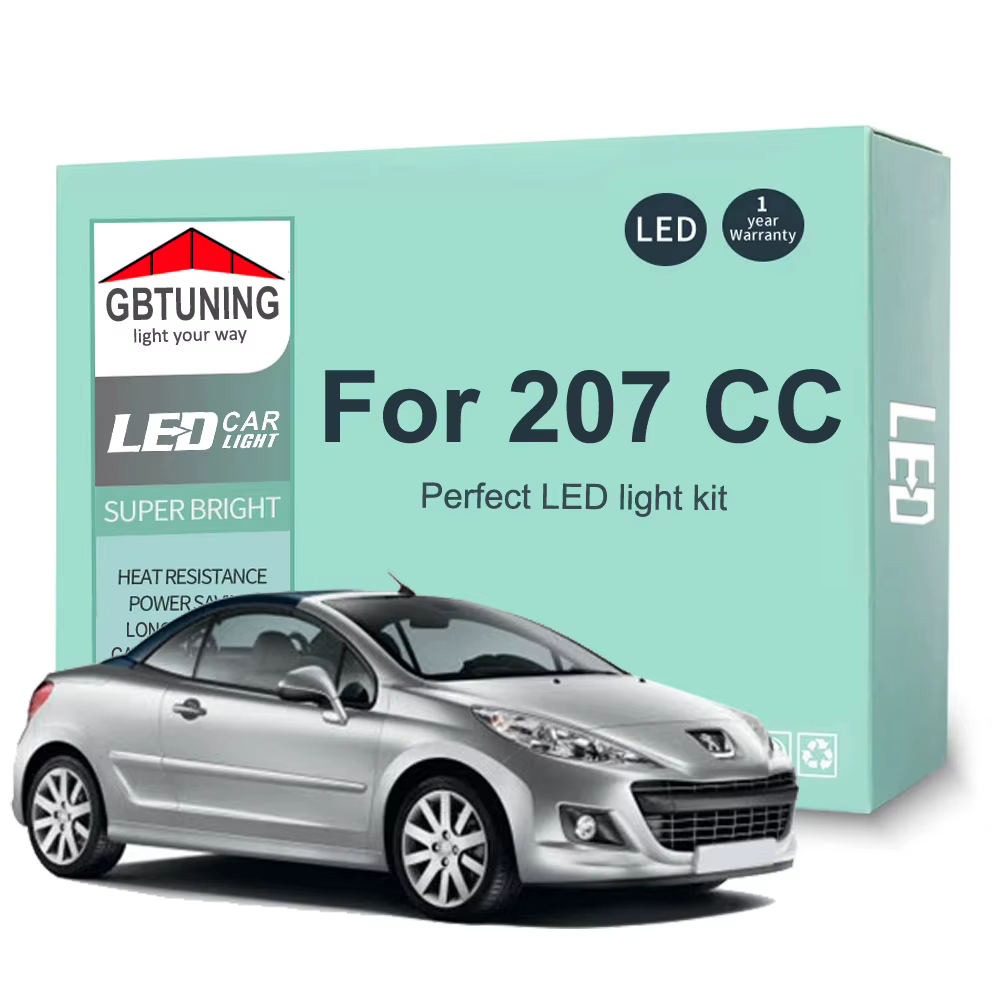 Kit de bombillas LED Canbus para interior del Peugeot 207 CC Cabrio