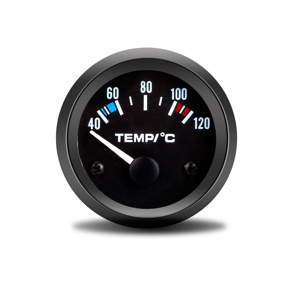 Medidor digital de temperatura del agua 52 mm 12 V, bisel negro