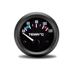 Medidor digital de temperatura del agua 52 mm 12 V, bisel negro