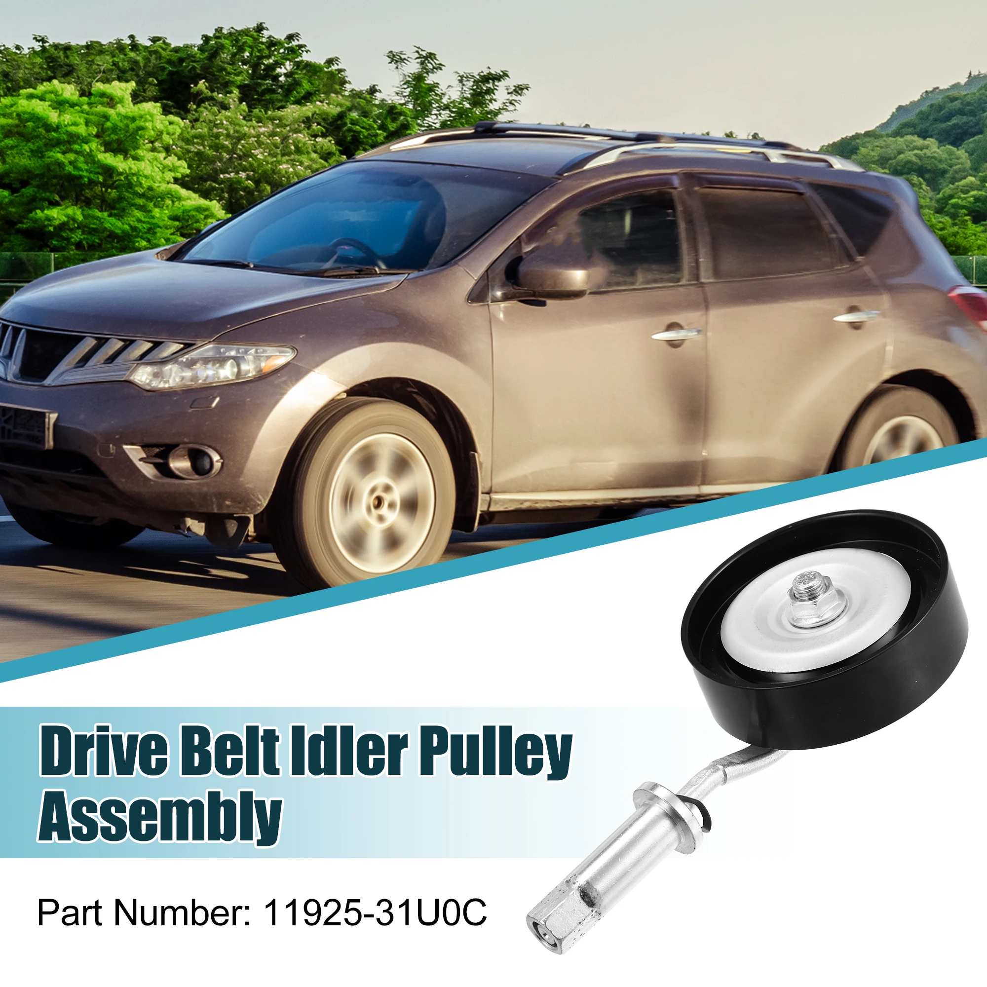 UXCELL 11925-31U0C – Polea tensora Nissan Altima y Maxima 3.5 V6 - imagen 2