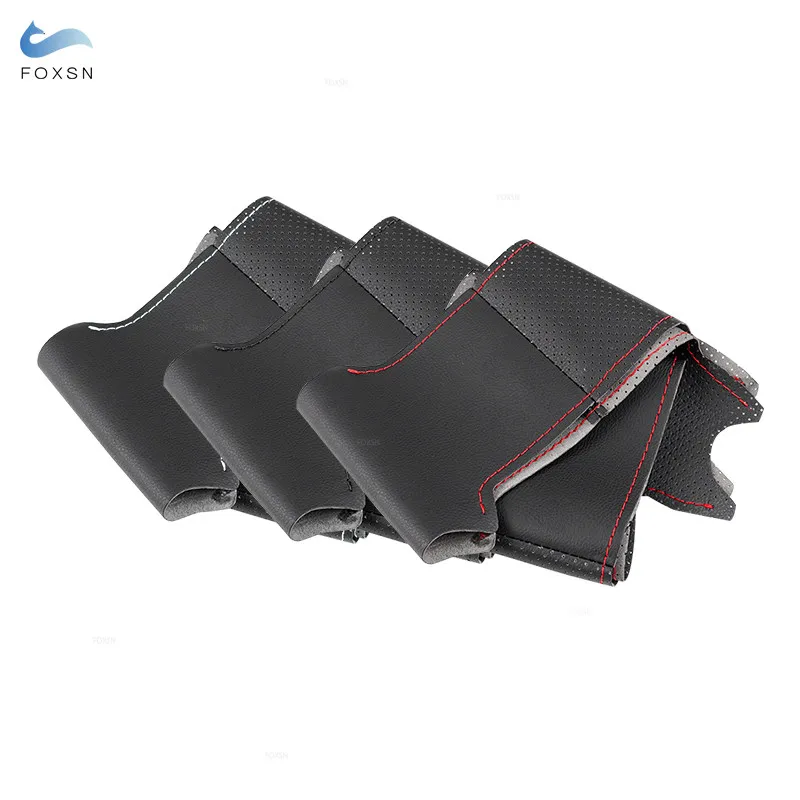 Funda de volante trenzada de cuero para Honda Civic VIII 2005-2011 - imagen 2
