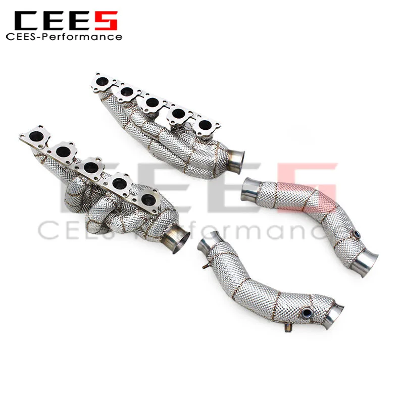 Tubo bajada escape CEES acero inoxidable para Lamborghini Gallardo 5.0 - imagen 3