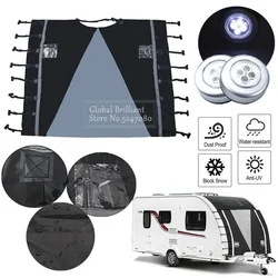 Funda impermeable para caravana con tiras reflectantes