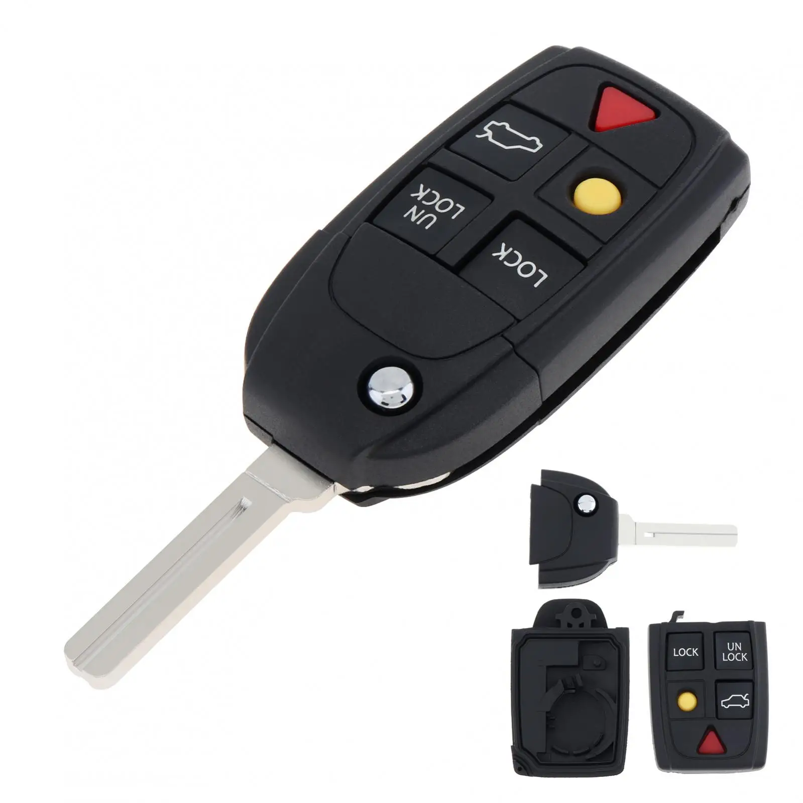 Carcasa llave Volvo S60 S80 V70 XC90 - tapa plegable - imagen 3