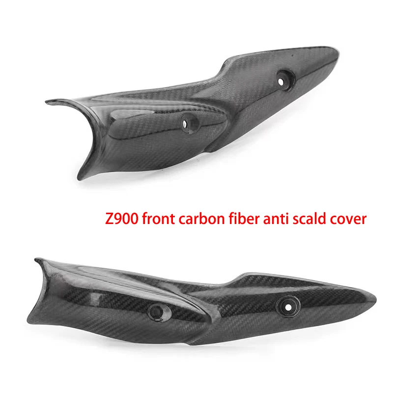 Tubo enlace medio escape térmica fibra carbono Kawasaki Z900 Ninja 900 - imagen 3