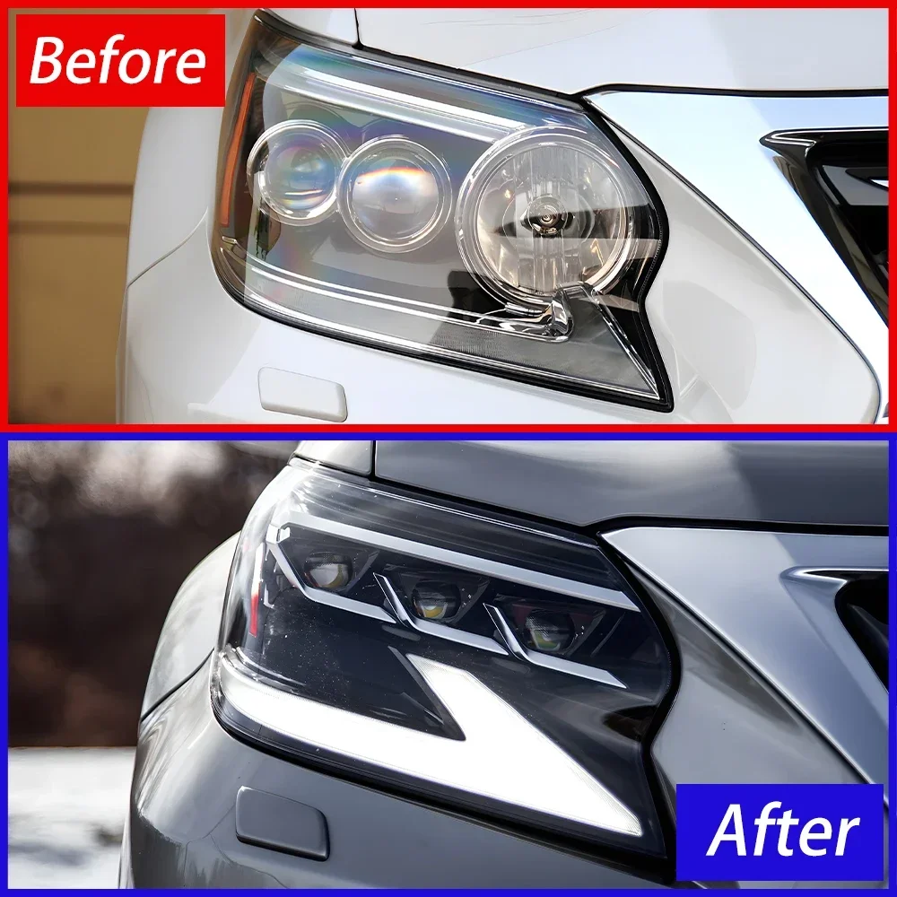 Faros LED para Lexus GX400/460/X470 2014-2020 – 3 lentes proyector - imagen 2
