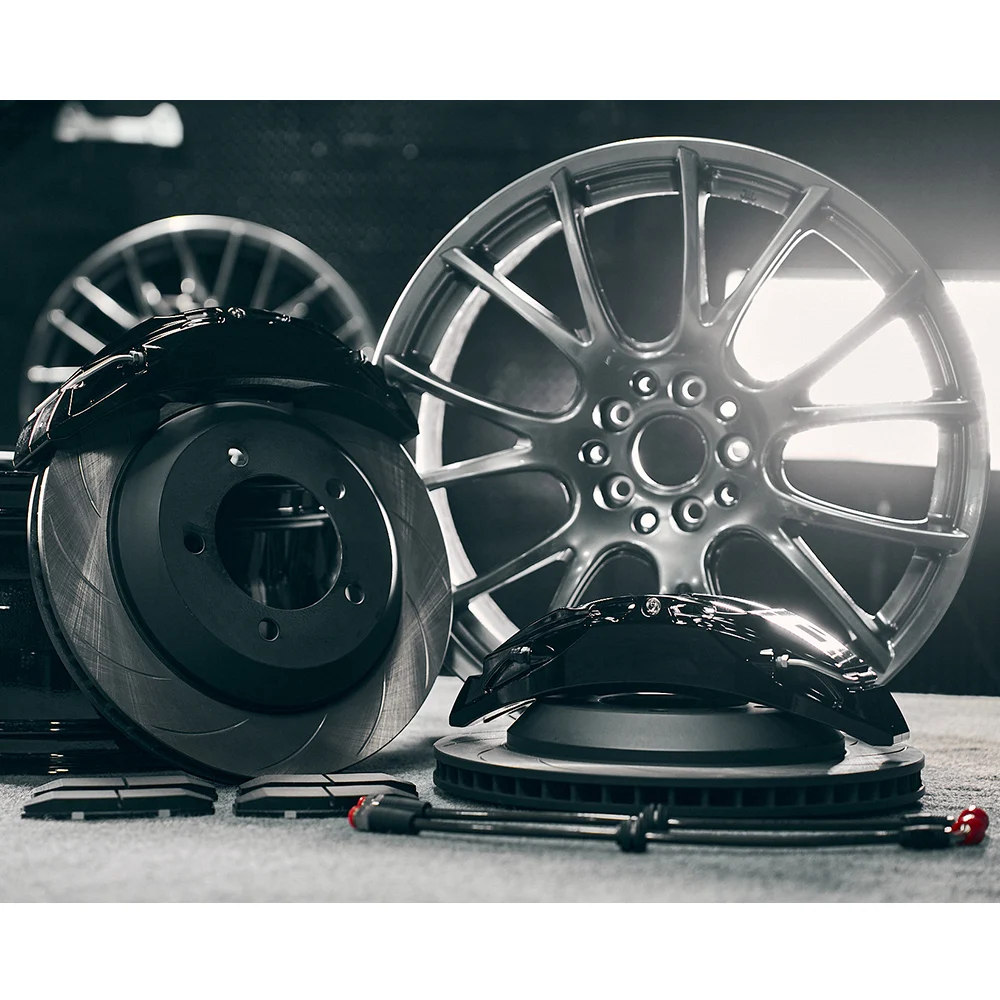 Gran oferta, sistemas de frenos de modificación de pinza de freno grande, 6 pistones, 18 pulgadas para Volkswagen PHIDEON