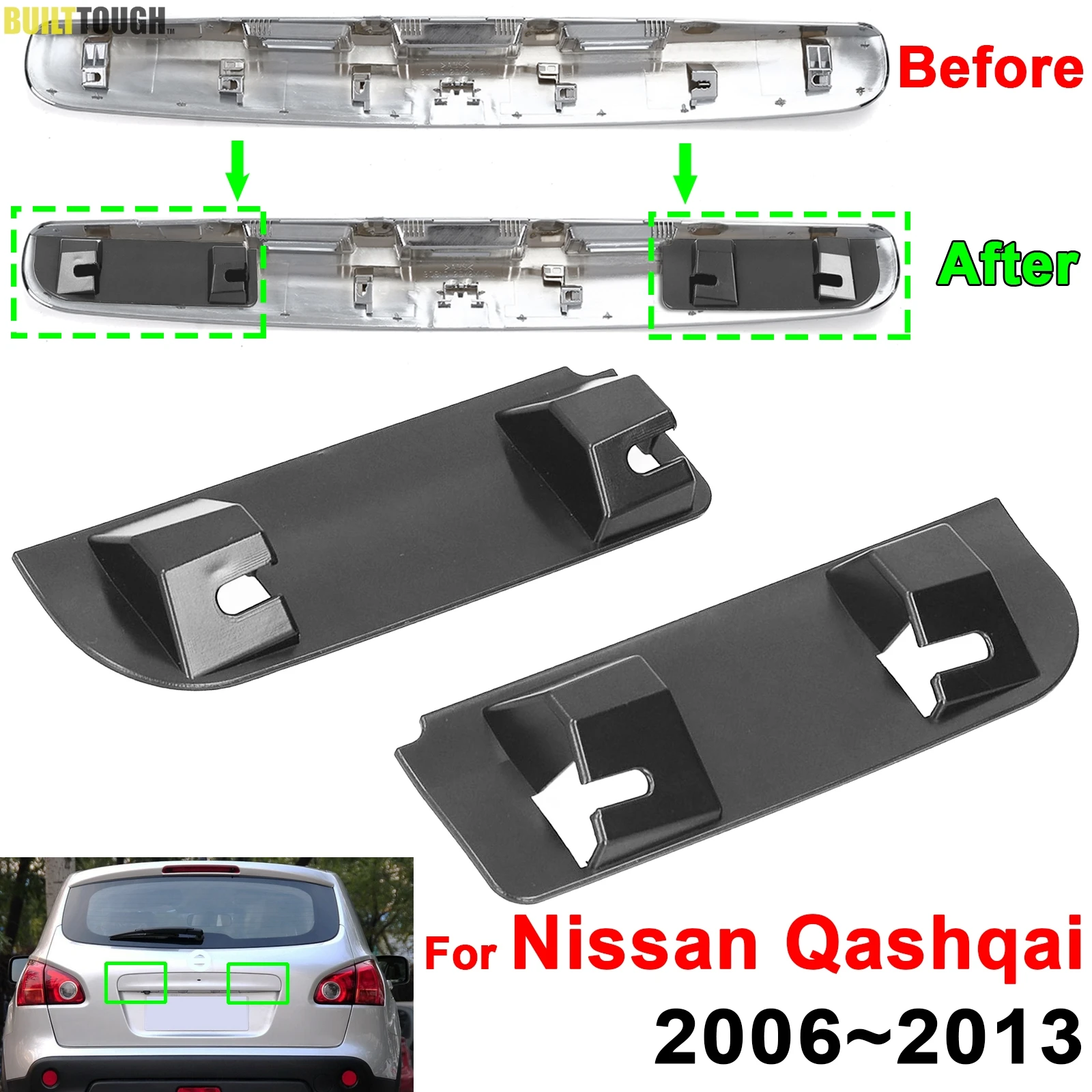 Kit reparación manija maletero Nissan Qashqai Dualis 2006-2013