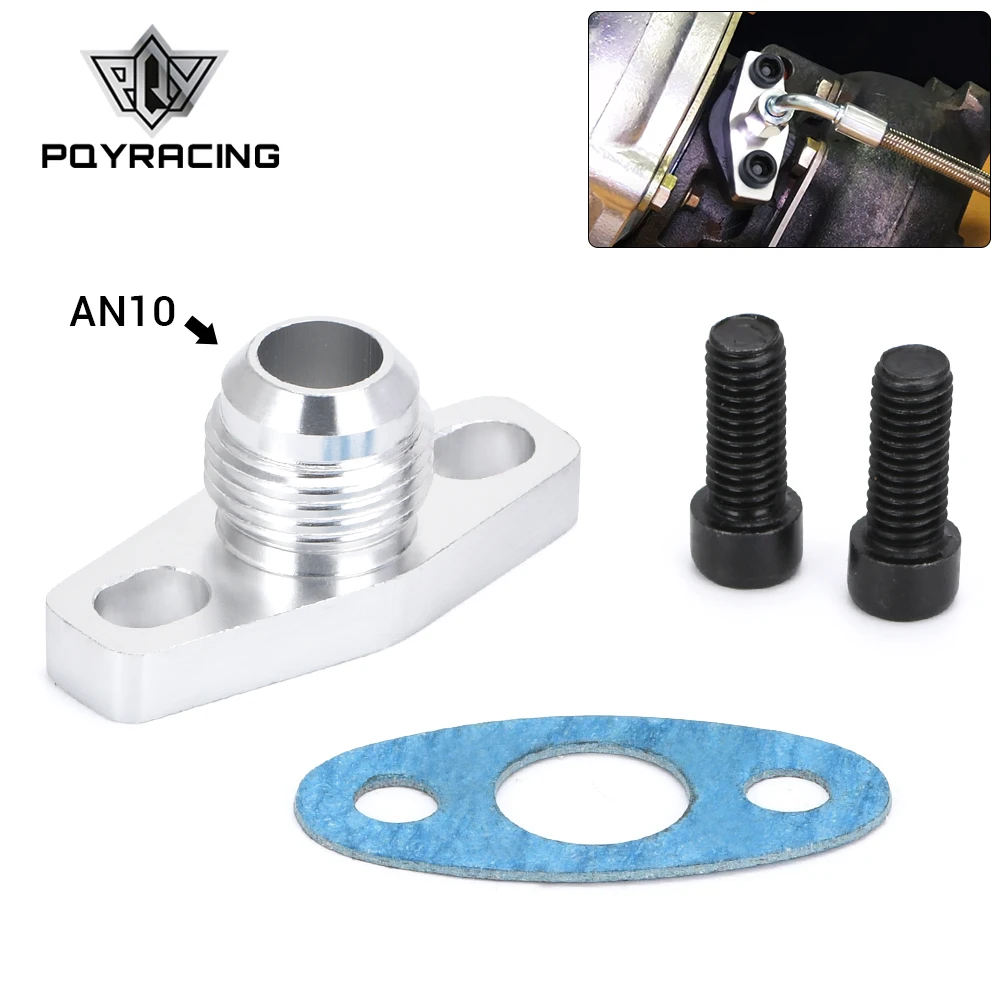 PQY-Turbo Adaptador drenaje aceite AN10 para turbos GT28 GT30 GT35