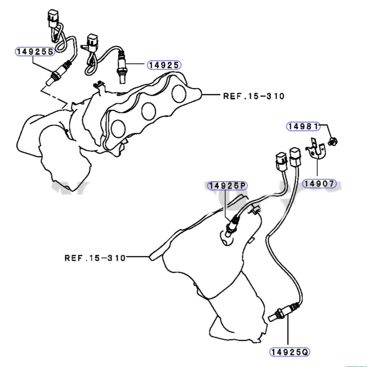 Sonda lambda Mitsubishi Endeavor – MR985165
