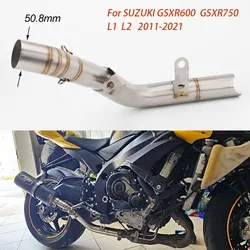 Tubo enlace escape 51mm Suzuki GSXR600 GSXR750 2011-2021
