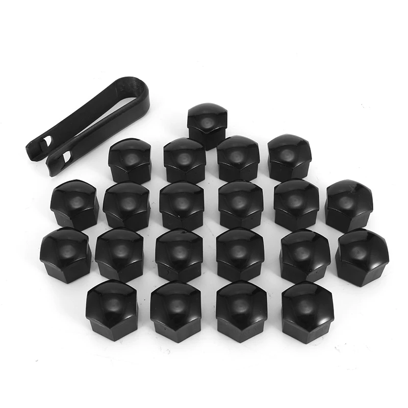Tapas tuercas rueda 17 mm hexagonal OEM 321601173A – Audi VW Skoda - imagen 2