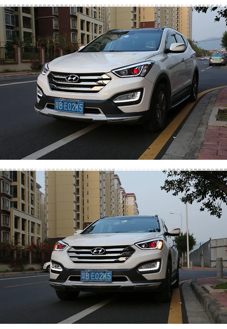 Lente de proyector LED para Hyundai Santa Fe IX45 2013-2016